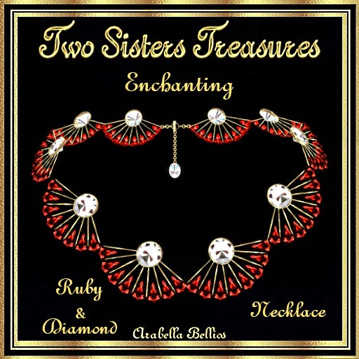 TST - ENCHANTING FAN RUBY DIAMOND NECKLACE YG