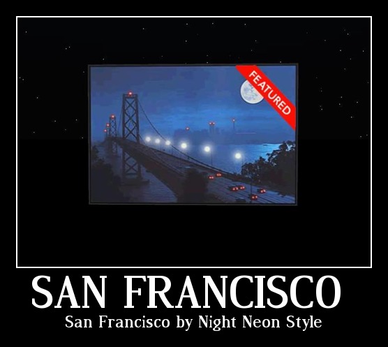 San Francisco by Night Neon Style -