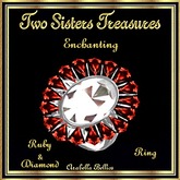 TST - ENCHANTING FAN RUBY DIAMOND RING SILVER