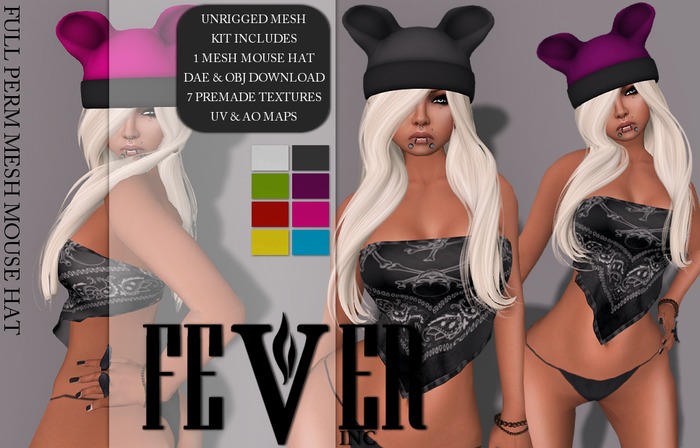 FeverINC. FULL PERM Mesh Mouse Hat