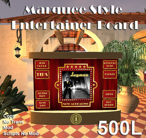 Streamline Moderne Style Entertainer Board - Red