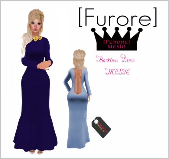 [Furore] Backless Dress *Indigo*