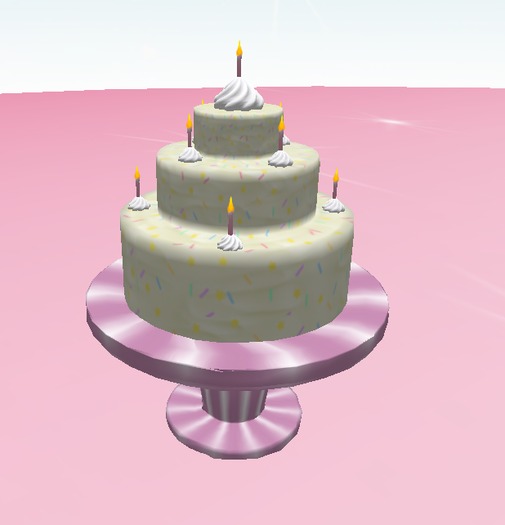 {Peachy} Vanilla Cake