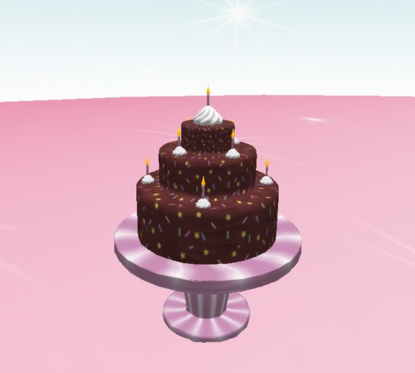 {Peachy} Chocolate Cake