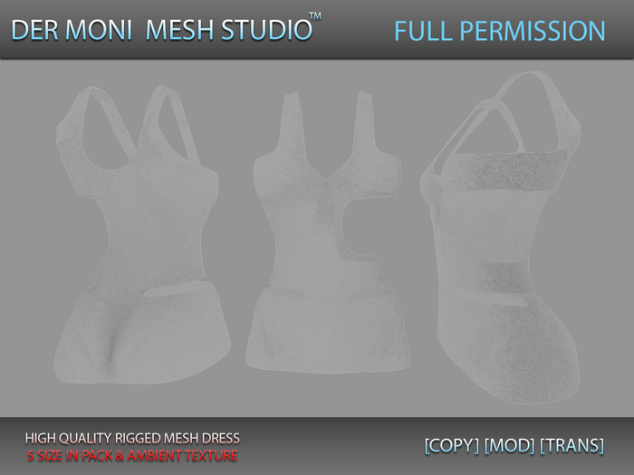 DER MONI FULL PERMISSION RIGGED DRESS 9