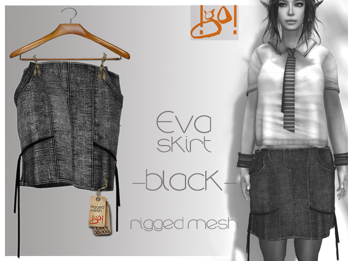 !gO! Eva skirt - black -