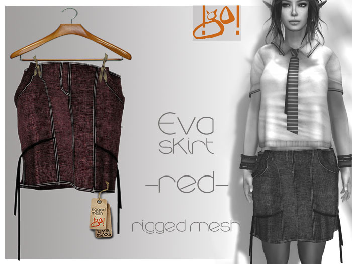 !gO! Eva skirt - red -
