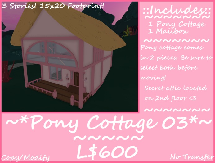 [Retired Item 50% Off] Pony Cottage 03