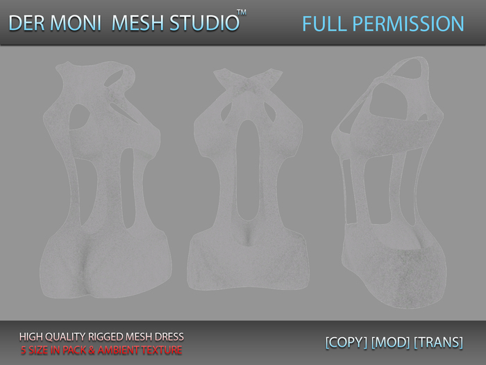 DER MONI FULL PERMISSION RIGGED DRESS 10