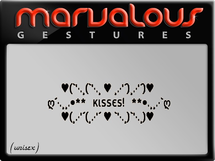 KISSES!* GESTURE (unisex)