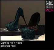 Miamai_Camille High Heels_Emerald Flax