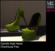 Miamai_Camille High Heels_Chartreuse Flax