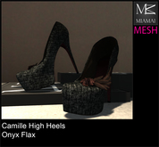 Miamai_Camille High Heels_Onyx Flax