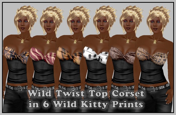 6 Wild Kitty Twisted Corsets