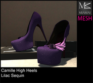 Miamai_Camille High Heels_Lilac Sequin