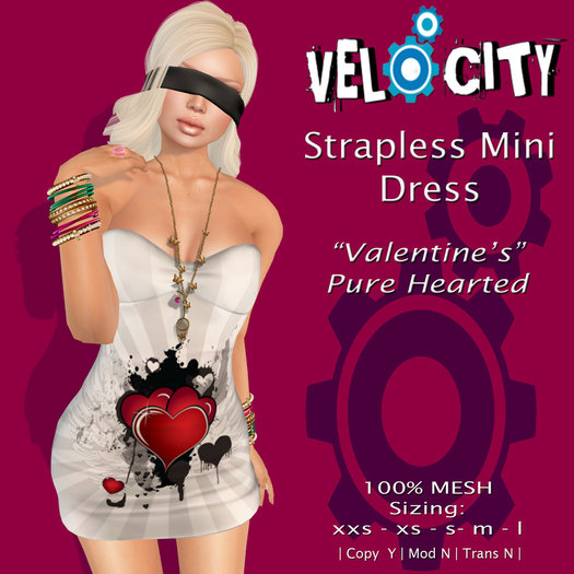 VELOCITY Valentine 2 Tube Dress