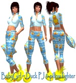 BabyGirl ~ Duck PJ & pillow fighter