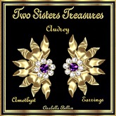 TST - AUDREY AMETHYST EARRINGS YG
