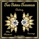 TST - AUDREY BLUE DIAMOND EARRINGS YG