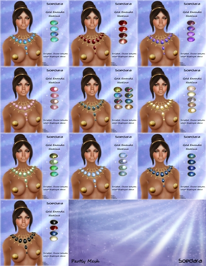 ~Soedara~ Gold Earendil Necklace Fatpack