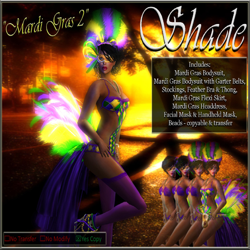 !SHADE! Designs "Mardi Gras 2" for Women
