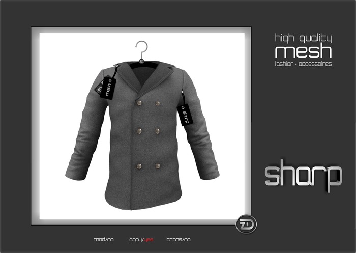 sharp by [ZD] - MESH - Pea Coat