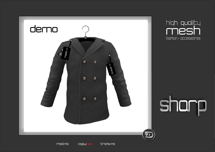 sharp by [ZD] - MESH - Pea Coat - DEMO