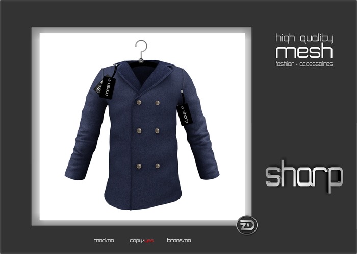 sharp by [ZD] - MESH - Pea Coat