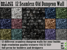 Ro!Act Designs 12 Seamless Old Dungeon Wall Textures