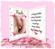 ~FDA~ We are Family Valentine Card Sm*TOUCH ME*