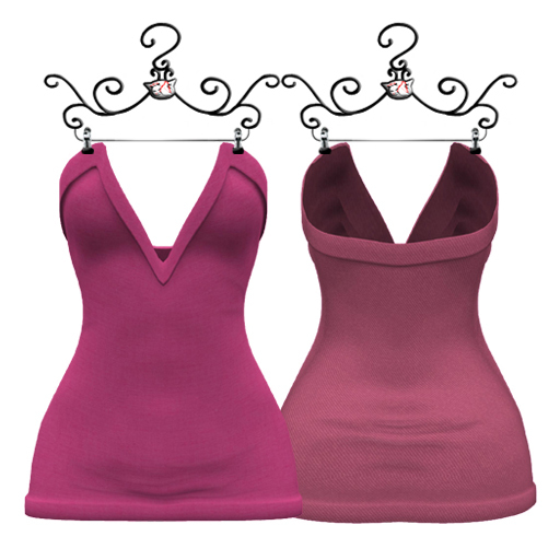 ^;^CaTwA^;^ Mini V Mesh Dress/Pinks