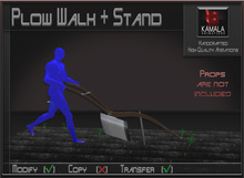 Chores Garden  *Plow Walk + Stand* Transferable Poseballs