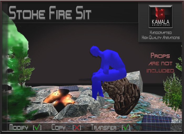 Chores Garden  *Stoke Fire Sit* Transferable Poseball