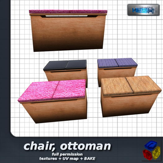 -LEO- wooden stool MESH
