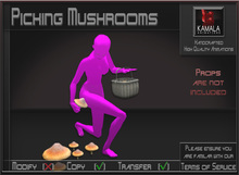 Chores Garden *Picking Mushrooms* Animations for Builders