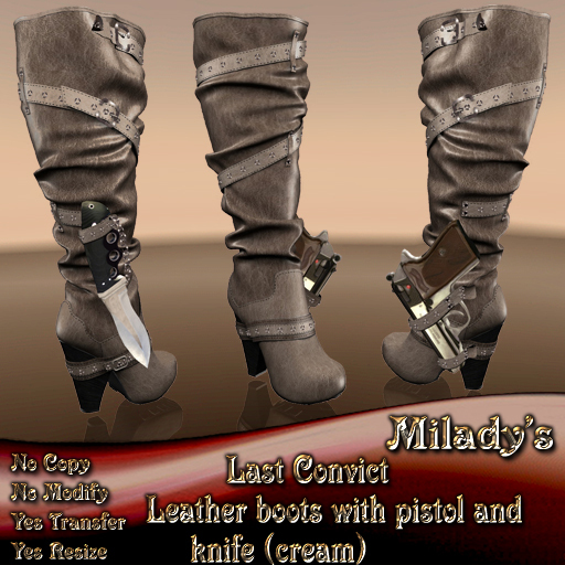 cream biker boots