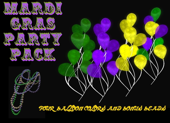 <JJW>MardiGras Party Kit
