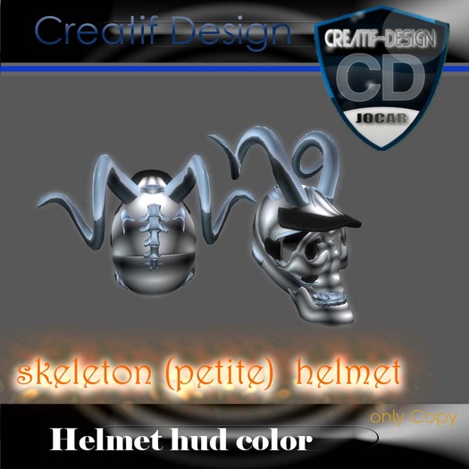 skeleton (petite)  helmet