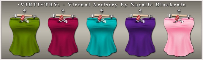 :VIRTISTRY: Drawstring Tube Top (Demo)