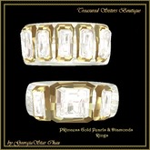 TST Princess Pearls & Diamonds Gold Rings