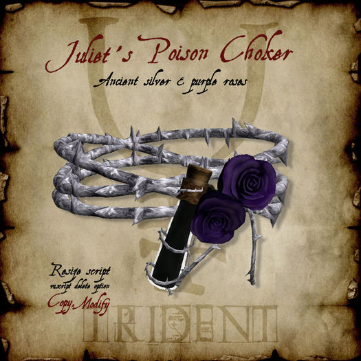 Juliet's Poison Choker [Silver]