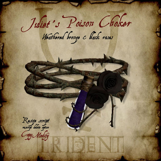 Juliet's Poison Choker [Bronze]