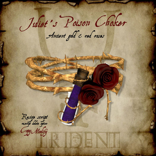 Juliet's Poison Choker [Gold]