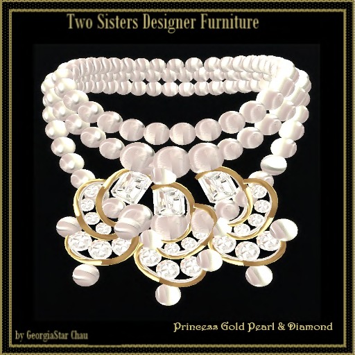 TST Princess Pearls & Diamonds Gold Necklace