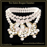 TST Princess Pearls & Diamonds Gold Necklace