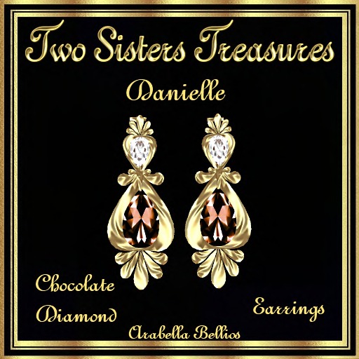 TST - DANIELLE CHOCOLATE DIAMOND EARRINGS YG