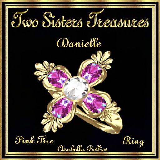 TST - DANIELLE PINK FIRE DIAMOND RING YG