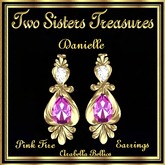 TST - DANIELLE PINK FIRE DIAMOND EARRINGS YG