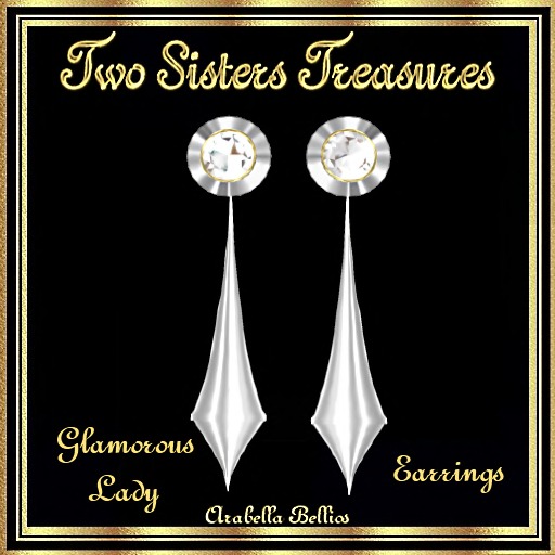 TST - GLAMOROUS LADY DIAMOND EARRINGS SILVER