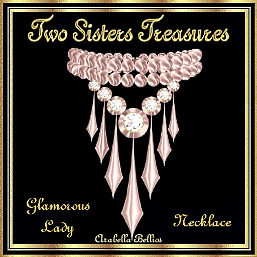 TST - GLAMOROUS LADY DIAMOND NECKLACE ROSE GOLD